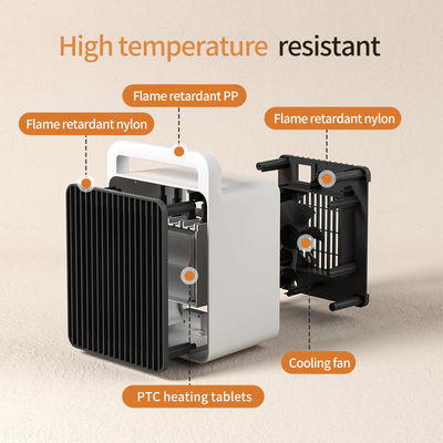 Mini riscaldatore elettrico portatile PTC riscaldamento rapido per la casa ufficio 900W fonte di alimentazione