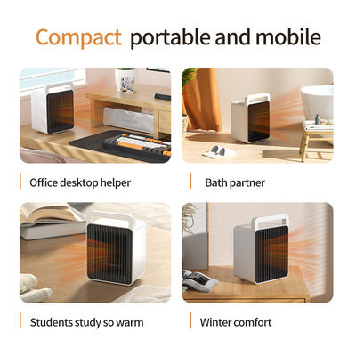 Mini riscaldatore elettrico portatile PTC riscaldamento rapido per la casa ufficio 900W fonte di alimentazione