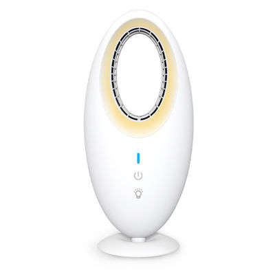 Ventilatore portatile elettrico di scrivania Mini USB ricaricabile Ventilatore da tavolo senza lame ABS PC Tower Ventilatore