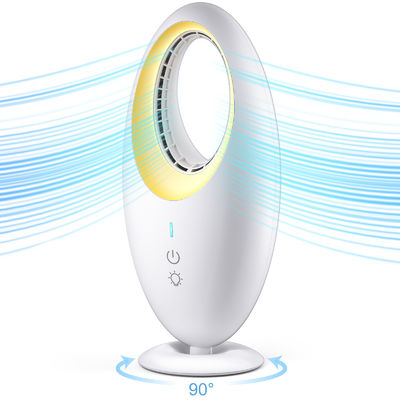 Ventilatore portatile elettrico di scrivania Mini USB ricaricabile Ventilatore da tavolo senza lame ABS PC Tower Ventilatore
