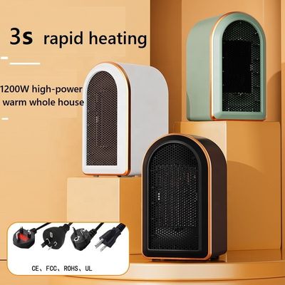A batteria 1200W PTC Mini Camera Portatile riscaldatore di ventole elettrico Riscaldamento invernale veloce
