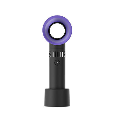 Ventilatore portatile ABS PC Mini USB di ricarica portatile senza foglie per soffiare le ciglia sul desktop