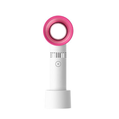 Ventilatore portatile ABS PC Mini USB di ricarica portatile senza foglie per soffiare le ciglia sul desktop