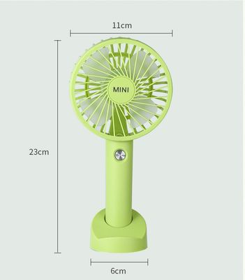 Mini ventilatore a mano USB ricaricabile NO App Control Nero Bianco Arancione Verde Blu o Giallo