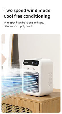 Mini ventilatore di aria condizionata da scrivania con raffreddamento ad acqua e luce notturna Peso netto 700g