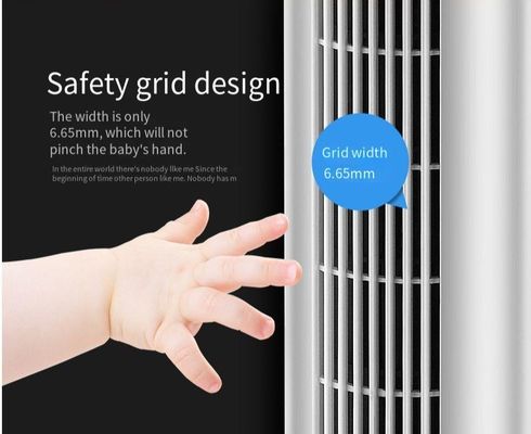 Ventilatore elettrico a torre senza lame da 45 W per ufficio e casa senza raffreddamento