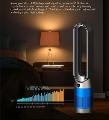 Ventilatore da terra intelligente 3 in 1 con funzioni di raffreddamento e riscaldamento e telecomando