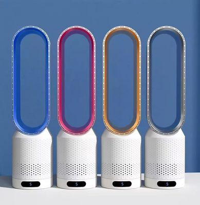Ventilatore di raffreddamento ad aria bassa rumorosità Purificazione senza foglie 2 in 1 Ventilatore senza lame per uso commerciale