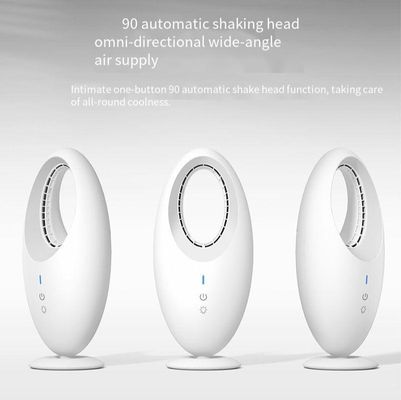 Inglese Lingua di funzionamento Mini USB carica Desktop Night Light Fan con batteria da 4000mAh