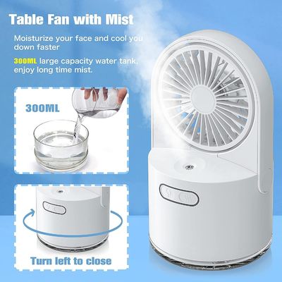 Ventilatore di nebbia d'acqua ricaricabile USB per la casa e l'ufficio per il raffreddamento e l'umidificazione