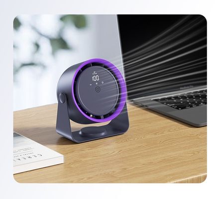 Soluzione di raffreddamento 2 in 1 Ventilatore elettrico da tavolo con controllo touch display e regolazione 5 velocità