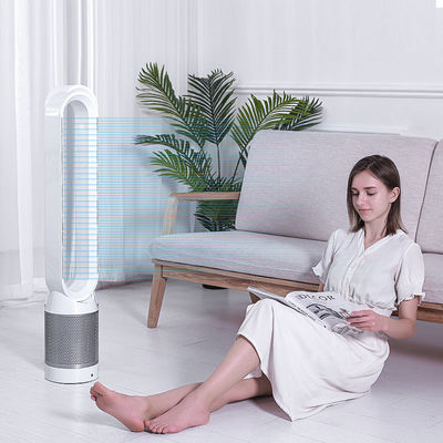 Ventilatore a torre silenzioso da 42 pollici con telecomando e purificatore d'aria Hepa senza lame di ventola