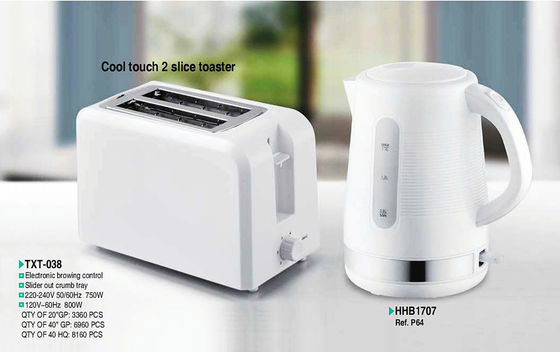 Tostatore in acciaio inossidabile da 750W con tocco freddo e controllo del timer meccanico