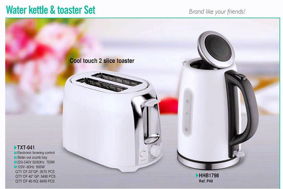Tostatore in acciaio inossidabile da 750W con tocco freddo e controllo del timer meccanico