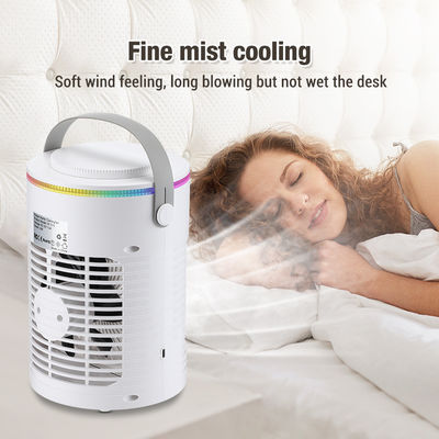 NO App-Controlled Portable Desktop Evaporative Air Cooler con luce e tempistica a 7 colori