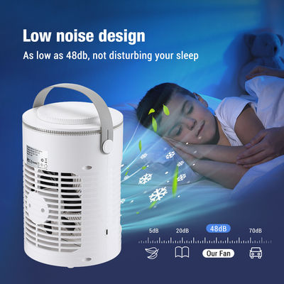 NO App-Controlled Portable Desktop Evaporative Air Cooler con luce e tempistica a 7 colori