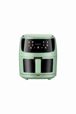 1350W Gran forno visibile 8L friggitori a aria senza olio Superficie di cottura antiaderente