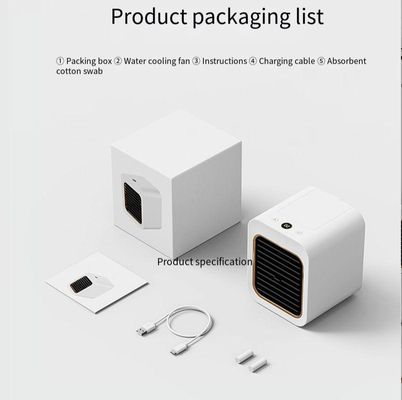 16*13*14.5cm 4000mAh Mini condizionatore di aria ricaricabile Ventilatore portatile di raffreddamento da scrivania