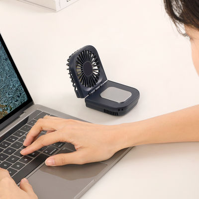 Inglese Portatile piccolo ventilatore portatile USB carica Desktop pieghevole Ventilatore a colletto appeso