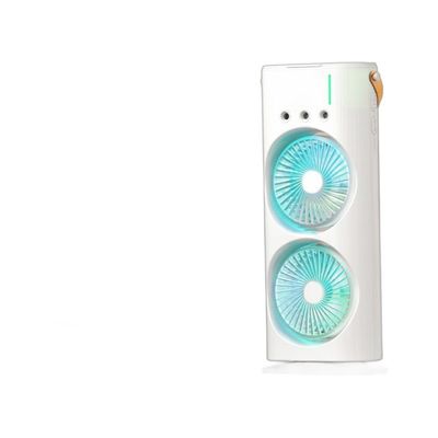 Cooler d'aria a doppio ventilatore bianco per uso domestico con funzione di controllo remoto e raffreddamento