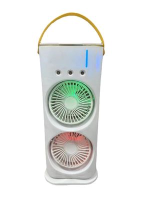 Cooler d'aria a doppio ventilatore bianco per uso domestico con funzione di controllo remoto e raffreddamento