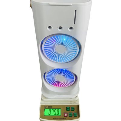 Ventilatore a spruzzo a doppia testa condizionatore d'aria frigorifero umidificante per il raffreddamento da scrivania