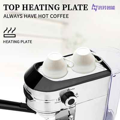 Macchina per caffè espresso elettrica portatile in acciaio inossidabile per la casa e l'ufficio