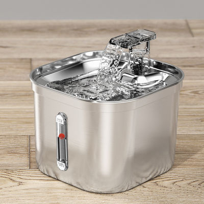 Dispensatore automatico di acqua per animali da compagnia in acciaio inossidabile da 2,2 litri