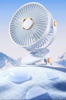 Ventilatori portatili USB ricaricabili da 6 pollici con luce notturna 720 Rotate Personal Clip Fan For Home Office