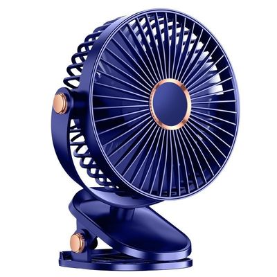 Ventilatori portatili USB ricaricabili da 6 pollici con luce notturna 720 Rotate Personal Clip Fan For Home Office