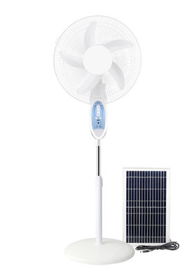 Controllo remoto Ventilatore solare portatile verticale da 16 pollici con lampadine e pannelli a LED