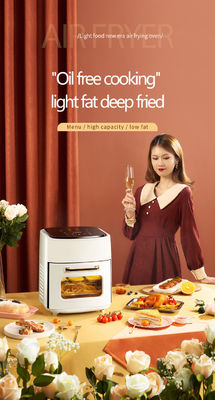 NO App controllato 1400W Acciaio inossidabile Air Fryer Toaster Forno con finestra visibile