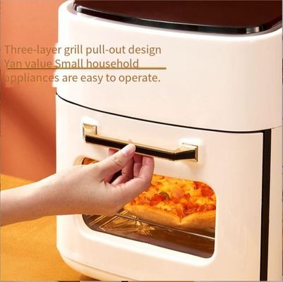 NO App controllato 1400W Acciaio inossidabile Air Fryer Toaster Forno con finestra visibile