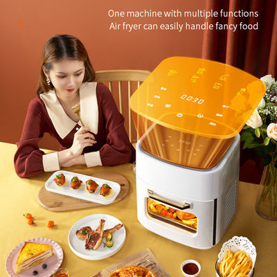 NO App controllato 1400W Acciaio inossidabile Air Fryer Toaster Forno con finestra visibile