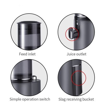 Succo di frutta e verdura originale pressato a freddo Slow Juicer Machine senza controllo dell'app