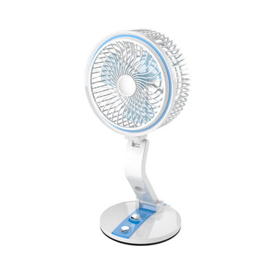 Carica batteria USB Ventilatore da tavolo pieghevole portatile con funzione di raffreddamento dell'aria e luce LED