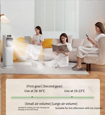 Timer 8h Climatizzatore d'acqua e soffiatore di aria calda con alimentazione 80W raffreddamento