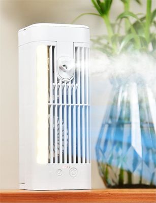Ventilatore d'aria fredda portatile da scrivania con luce notturna e altezza regolabile