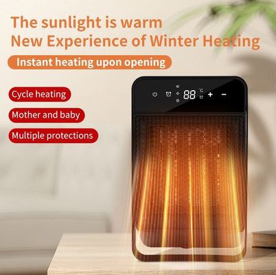 Ventilatore per riscaldamento d'aria portatile ABS per camera da letto interna inverno 1500W PTC riscaldamento rapido