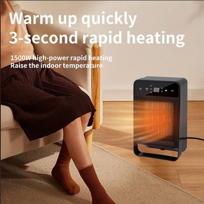 Ventilatore per riscaldamento d'aria portatile ABS per camera da letto interna inverno 1500W PTC riscaldamento rapido