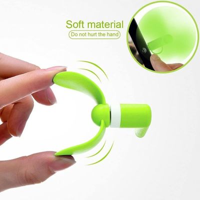 Logo personalizzato Telefono cellulare Portatile 3 in 1 USB Tipo C raffreddamento a digiuno Mini ventilatore per 15g