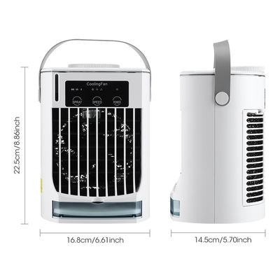 Mini condizionatore d'aria portatile pieghevole con umidificatore a spruzzo e ventola di raffreddamento ad acqua USB