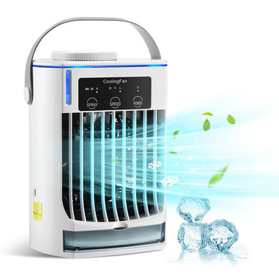 Mini condizionatore d'aria portatile pieghevole con umidificatore a spruzzo e ventola di raffreddamento ad acqua USB