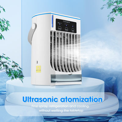 Mini condizionatore d'aria portatile pieghevole con umidificatore a spruzzo e ventola di raffreddamento ad acqua USB