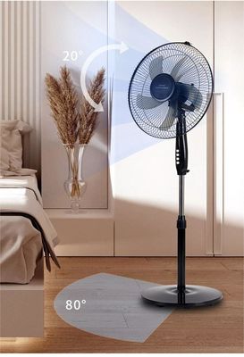 43*43*110CM ABS di plastica ventilatore elettrico verticale da 16 pollici per raffreddamento e ventilazione dell'aria