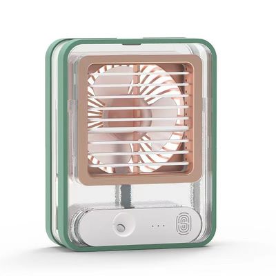 Mini ventilatore di luce notturna USB di ricarica ventilatore di raffreddamento dell'aria con funzione di spruzzo e peso 420g