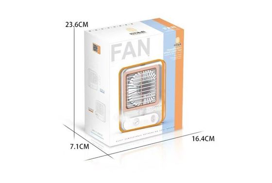 Mini ventilatore di luce notturna USB di ricarica ventilatore di raffreddamento dell'aria con funzione di spruzzo e peso 420g
