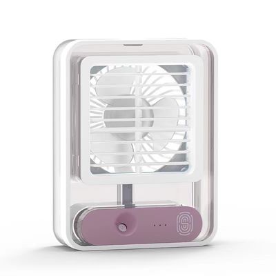 USB ricaricabile 420g Stand da tavolo da scrivania Climatizzatore ventilatore con luce LED