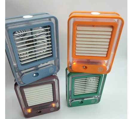 USB ricaricabile 420g Stand da tavolo da scrivania Climatizzatore ventilatore con luce LED