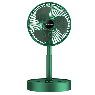 Ventilatore da tavolo USB ricaricabile pieghevole con 3 velocità di regolazione